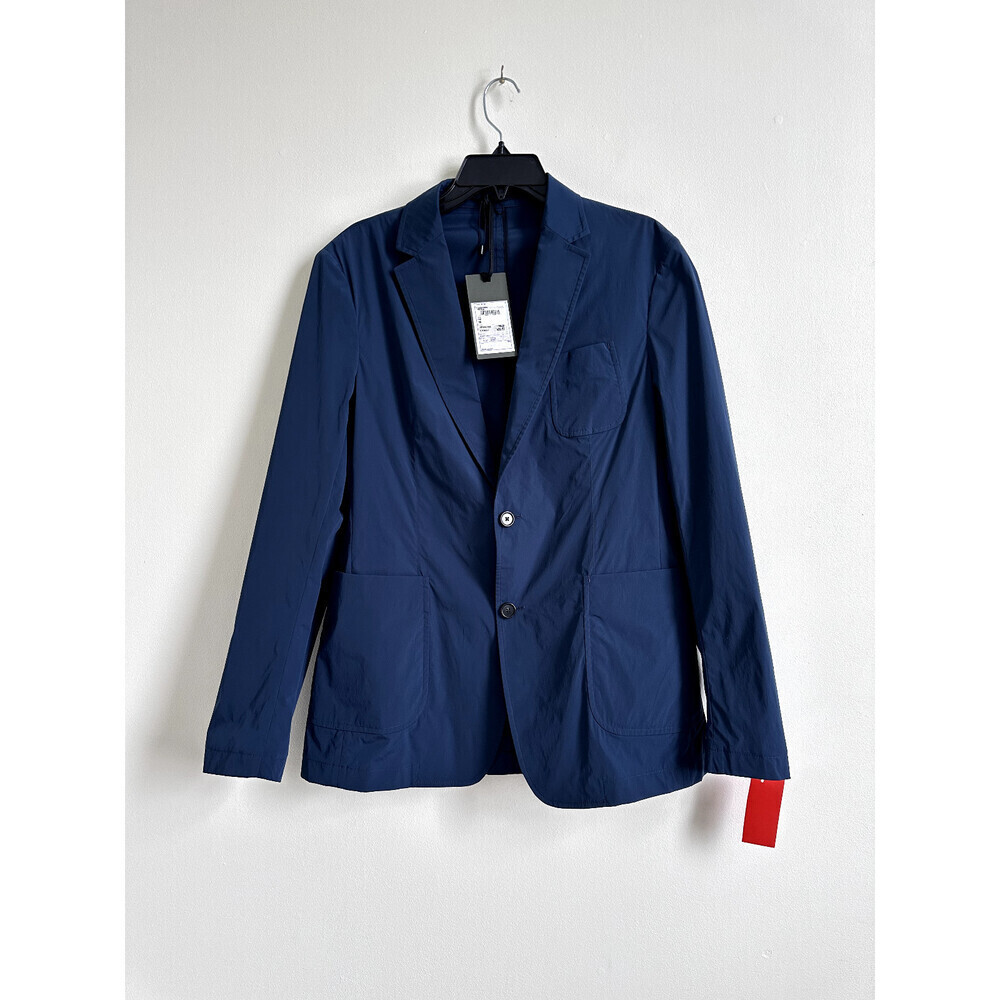Z ZEGNA Men’s Slim Fit Sport Tech Packable Blazer Jacket Size 48R $895 Teal blue - Picture 3 of 15